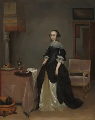 Maria van Suchtelen, by Gerard ter Borch, oil, 1666