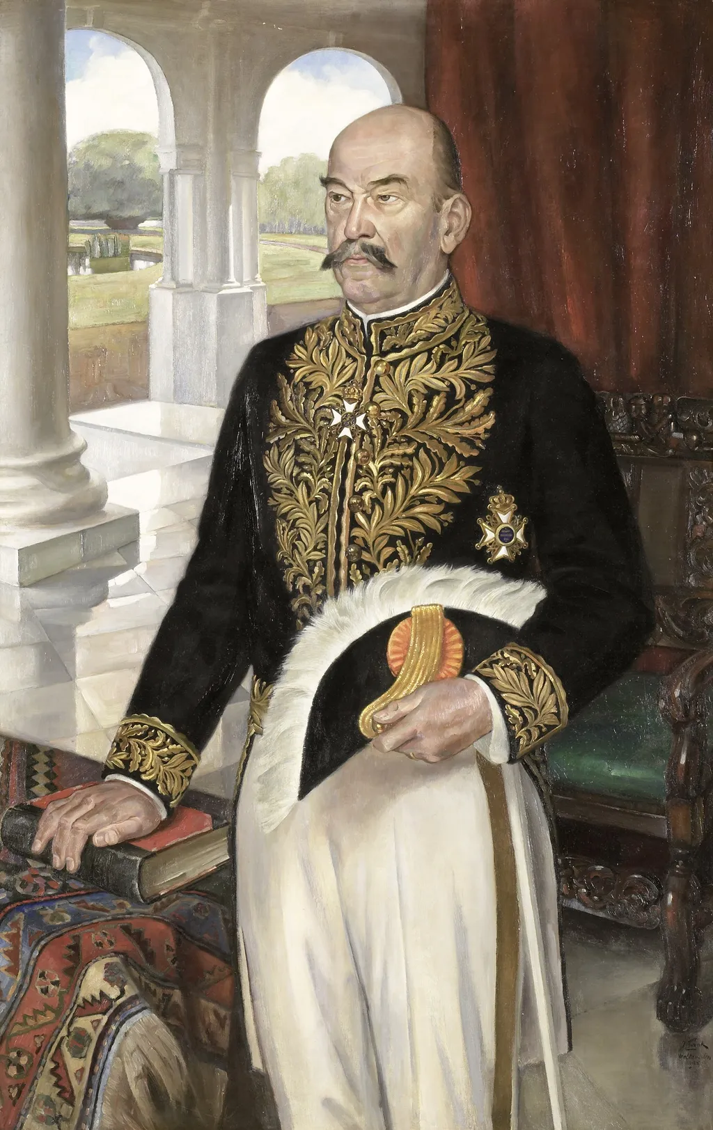 Portrait of Dirk Fock, by Jan Frank, oil, 1925