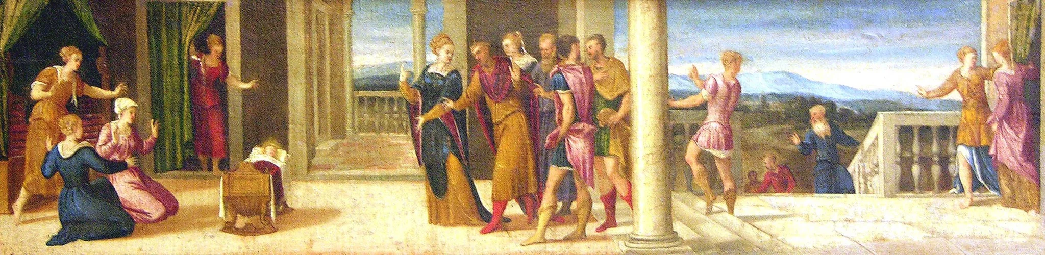 The Legend of the Infant Servius Tullius, detail