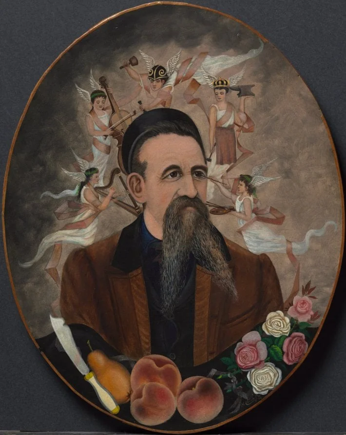 Self-Portrait with Five Muses, detail