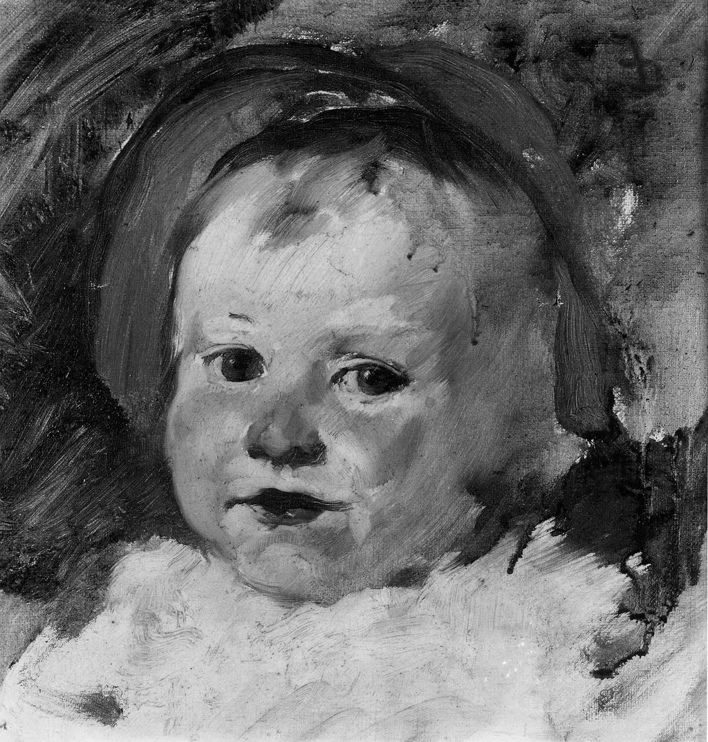 Head of a Child, by Frank Duveneck, unspecified, 1896