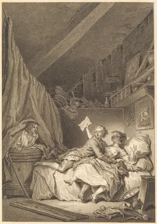 Le savetier, by Jean Dambrun, ink, 1774
