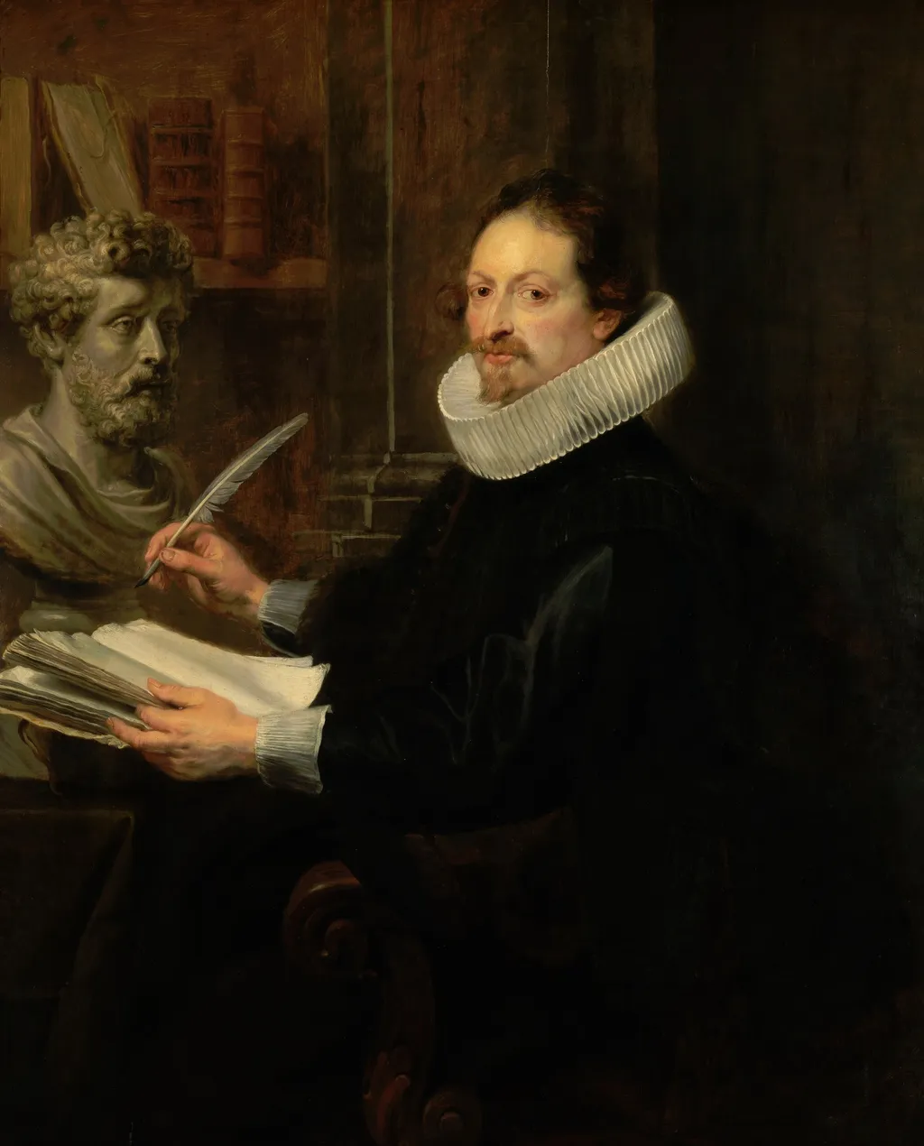 Joannes Gaspard Gevartius, (1593-1666), by Peter Paul Rubens, oil, 1628
