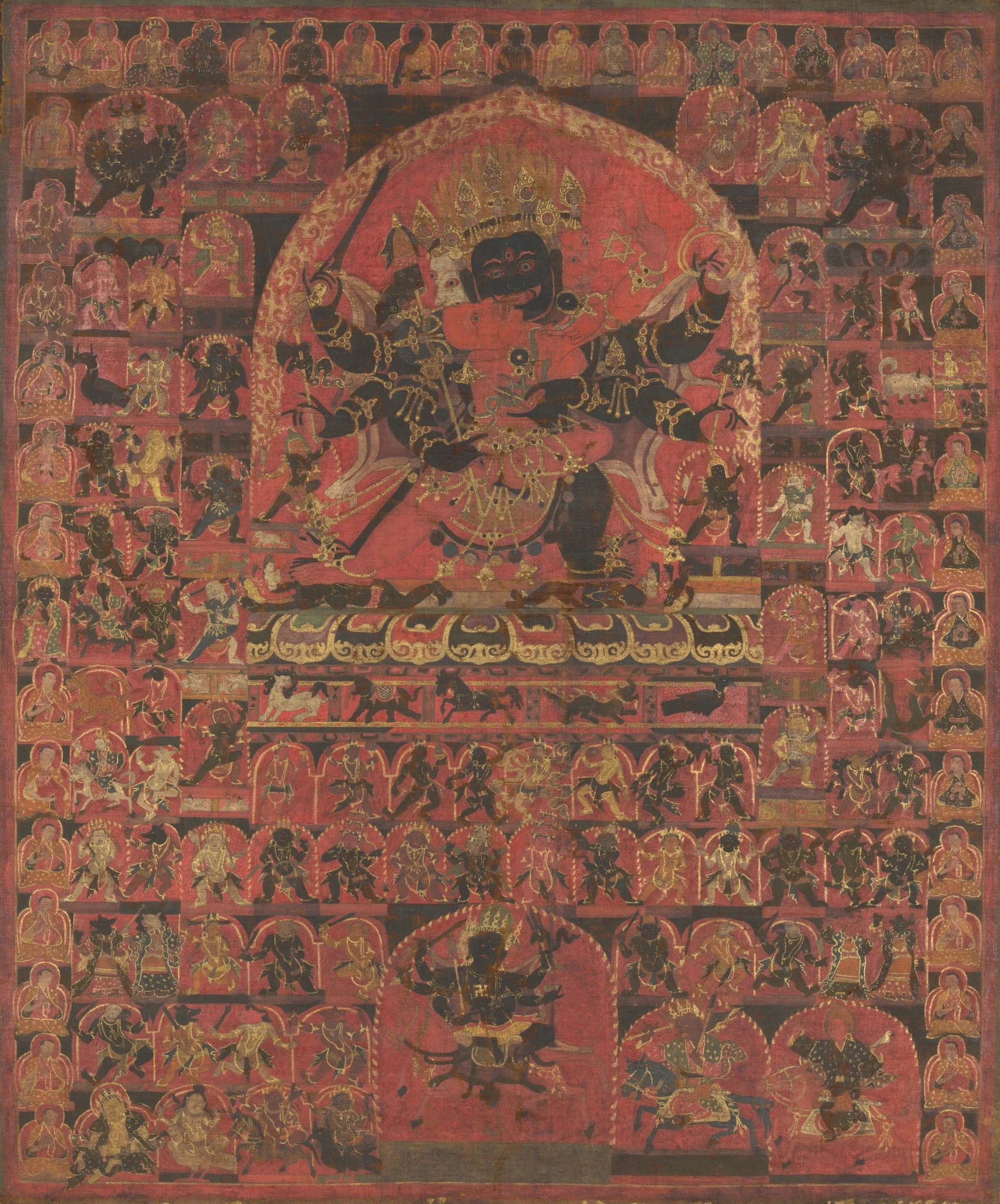 Bon Deity Trowo Tsochog Khagying, detail