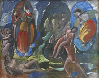 The Creation of Eve. Composition. Opus II, by Jens Adolf Jerichau, oil