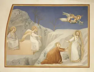 Noli Me Tangere, by Edward Kaiser, watercolor, 1862