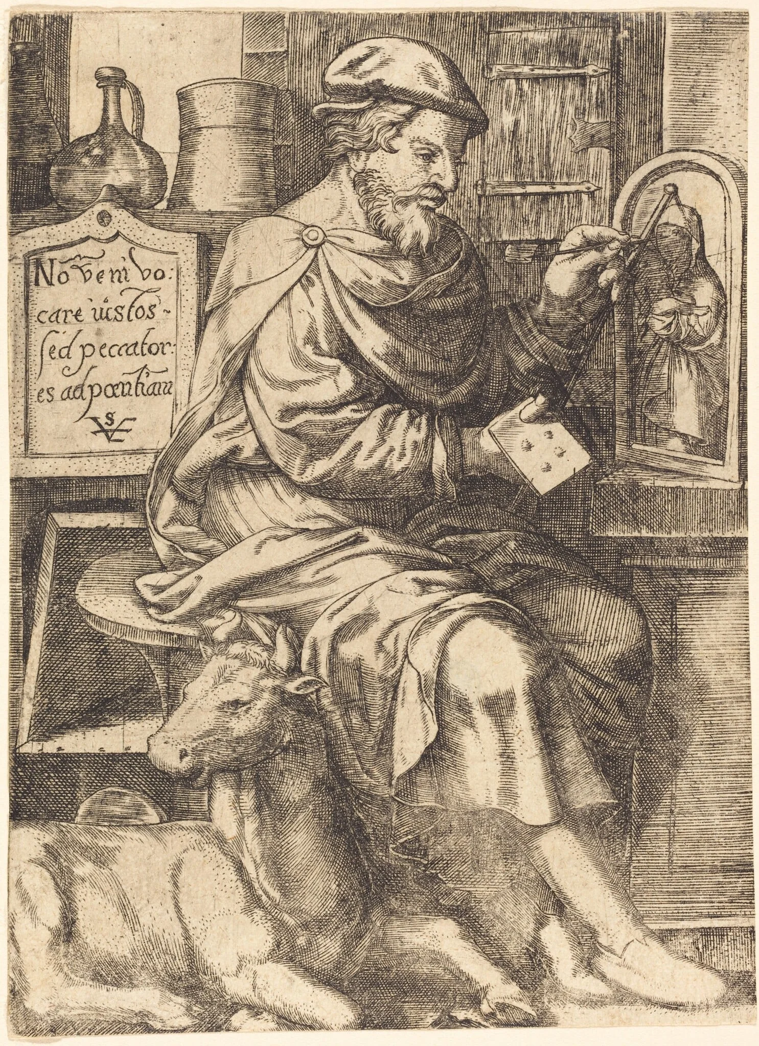 Saint Luke, detail