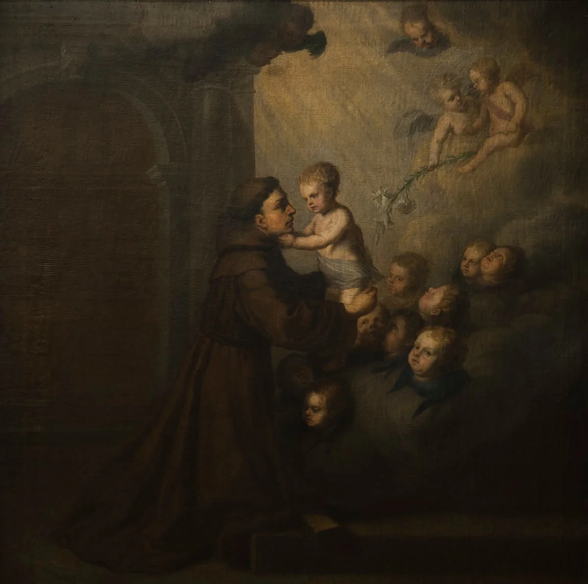 Hl. Antonius von Padua mit Christuskind, detail