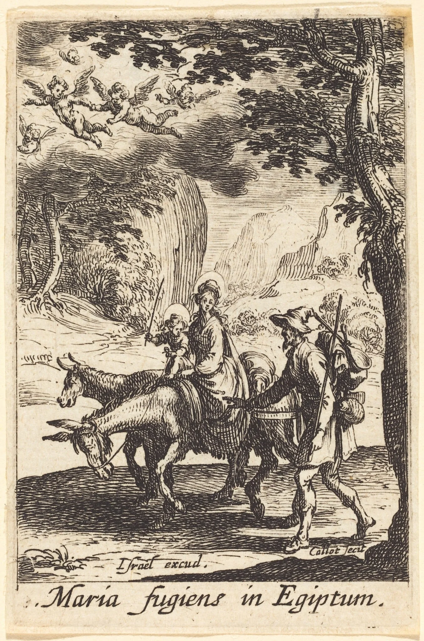 The Flight into Egypt, detail