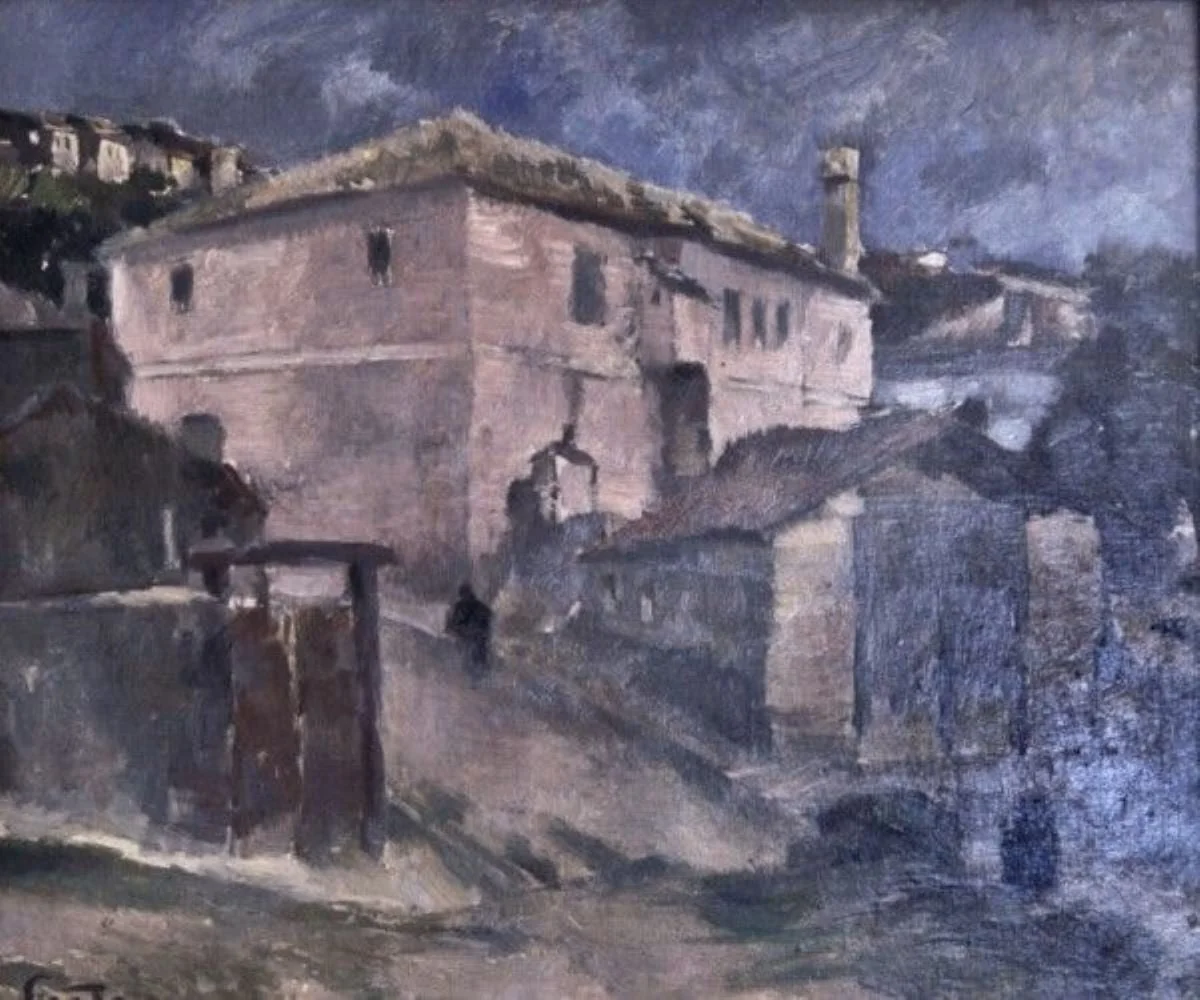 Peisaj din Dobrogea (Balcic), detail