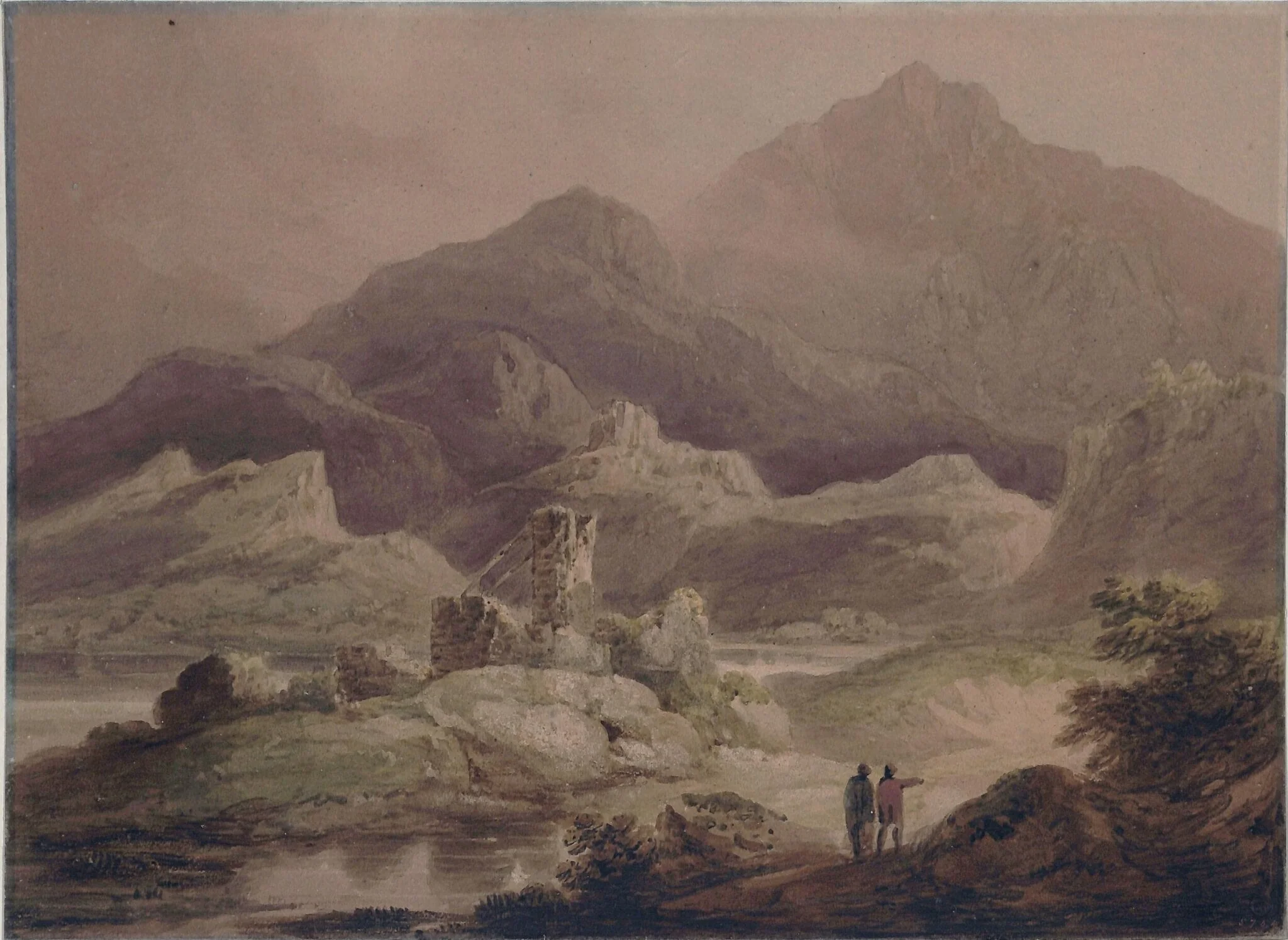Loch Awe and Ben Cruachan, detail