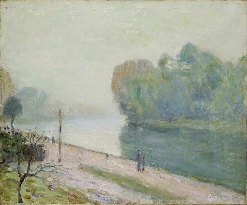 A Bend in the River Loing, detail
