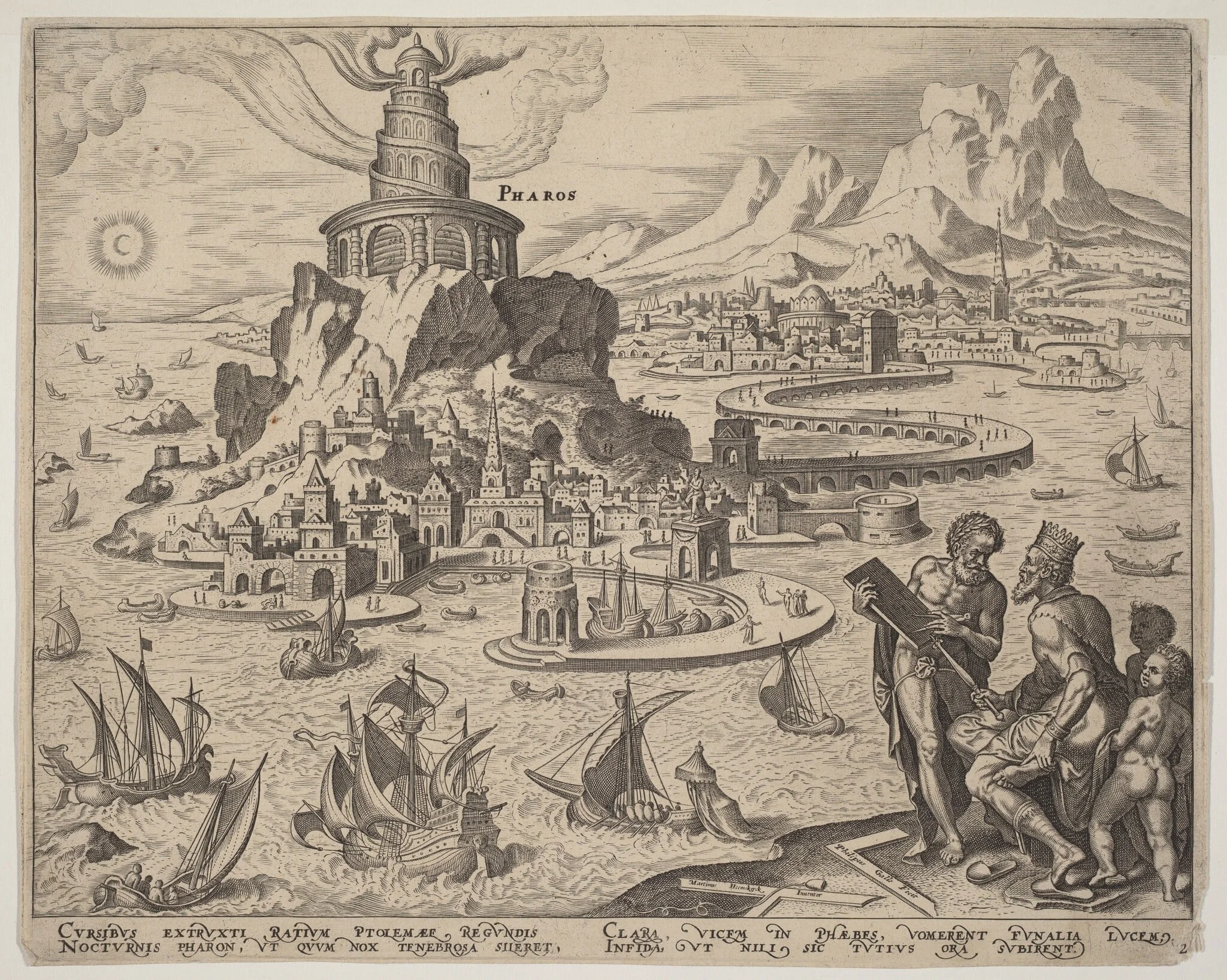 Pharos (The Lighthouse at Alexandria), detail