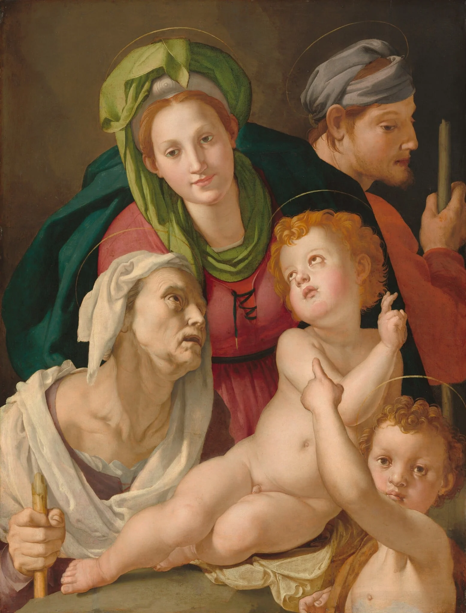 The Holy Family, detail