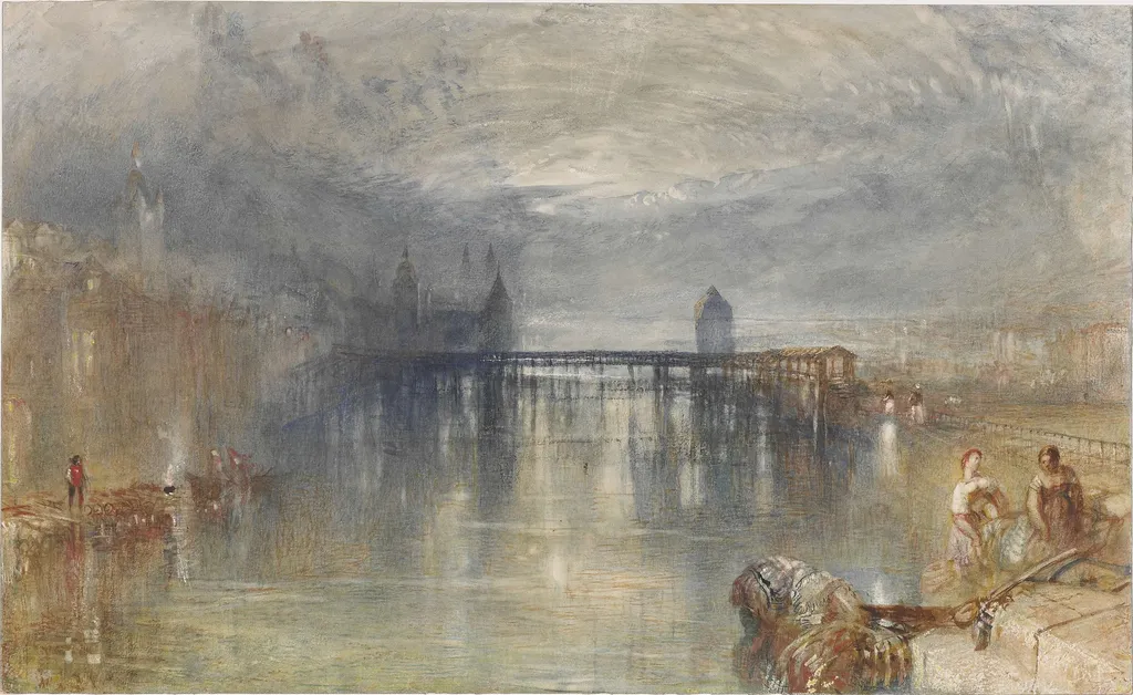 Lucerne: Moonlight, by Joseph Mallord William Turner, unspecified, 1843