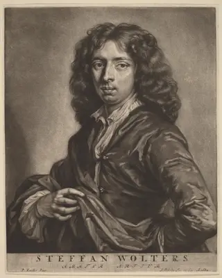 Steffan Wolters, by Jan Verkolje I, ink, 1684