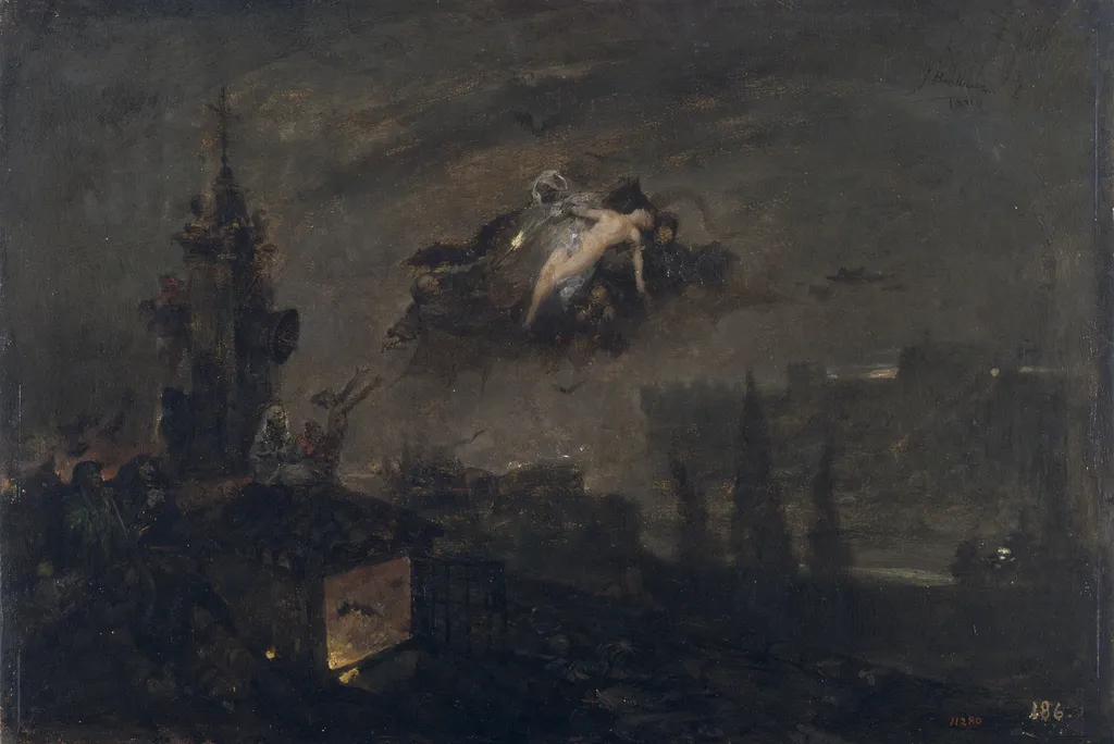 The Witches of the Bell Tower, by José Benlliure y Gil, unspecified, 1890