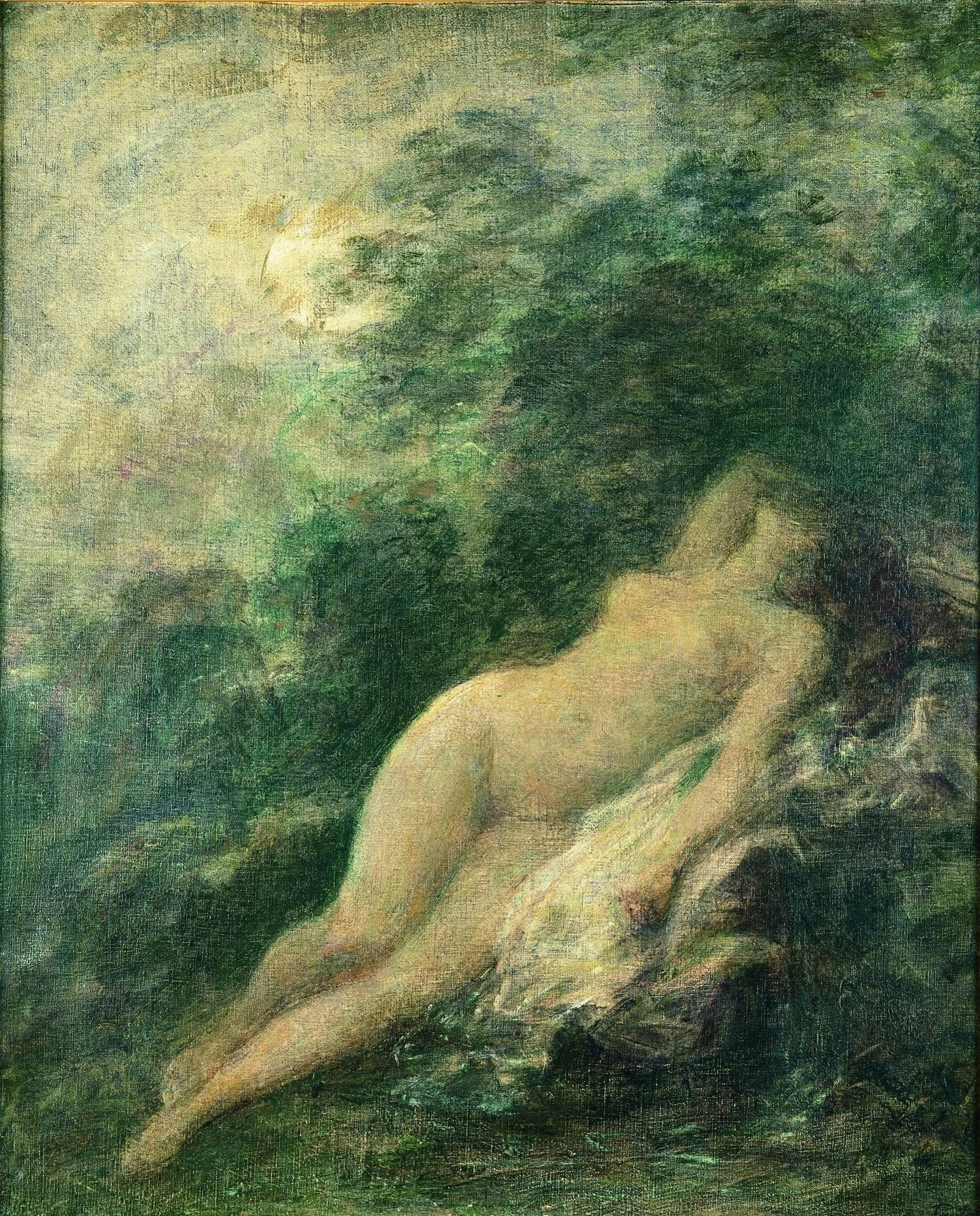Sommeil de Diane (La nuit) (El sueño de Diana), detail