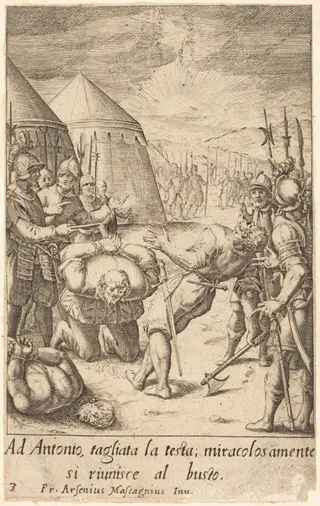 The Decapitated, by Jacques Callot, ink, 1619