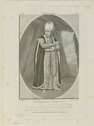 Mr. Kemble as Bajazet in 'Tamerlane', by Philip Audinet, 1792