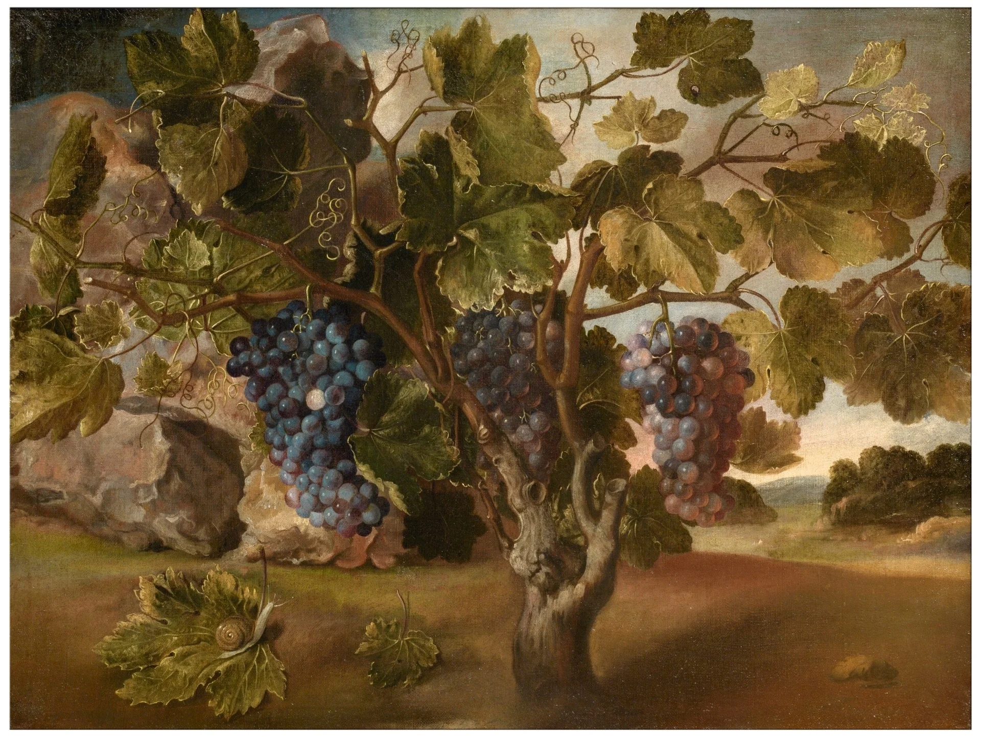 Landscape with a Vine, detail