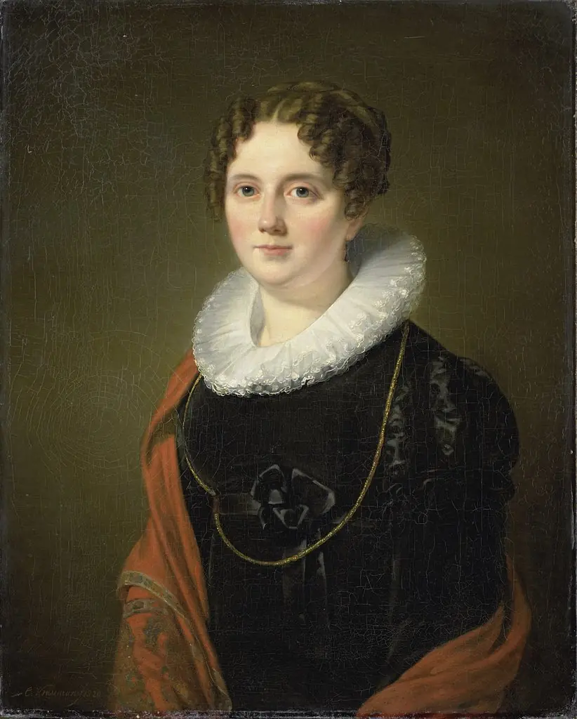 Portrait of Marie Allebé-Herckenrath, Grandmother of the Painter August Allebé, by Cornelis Kruseman, oil, 1820