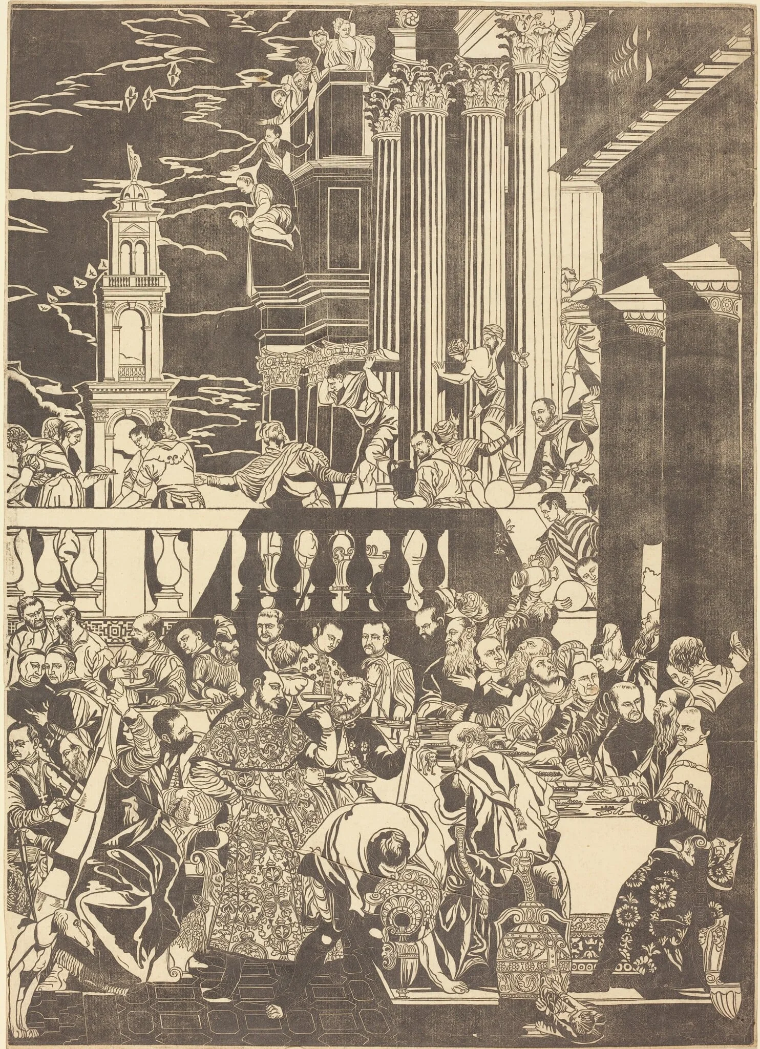 The Marriage at Cana [right plate], detail
