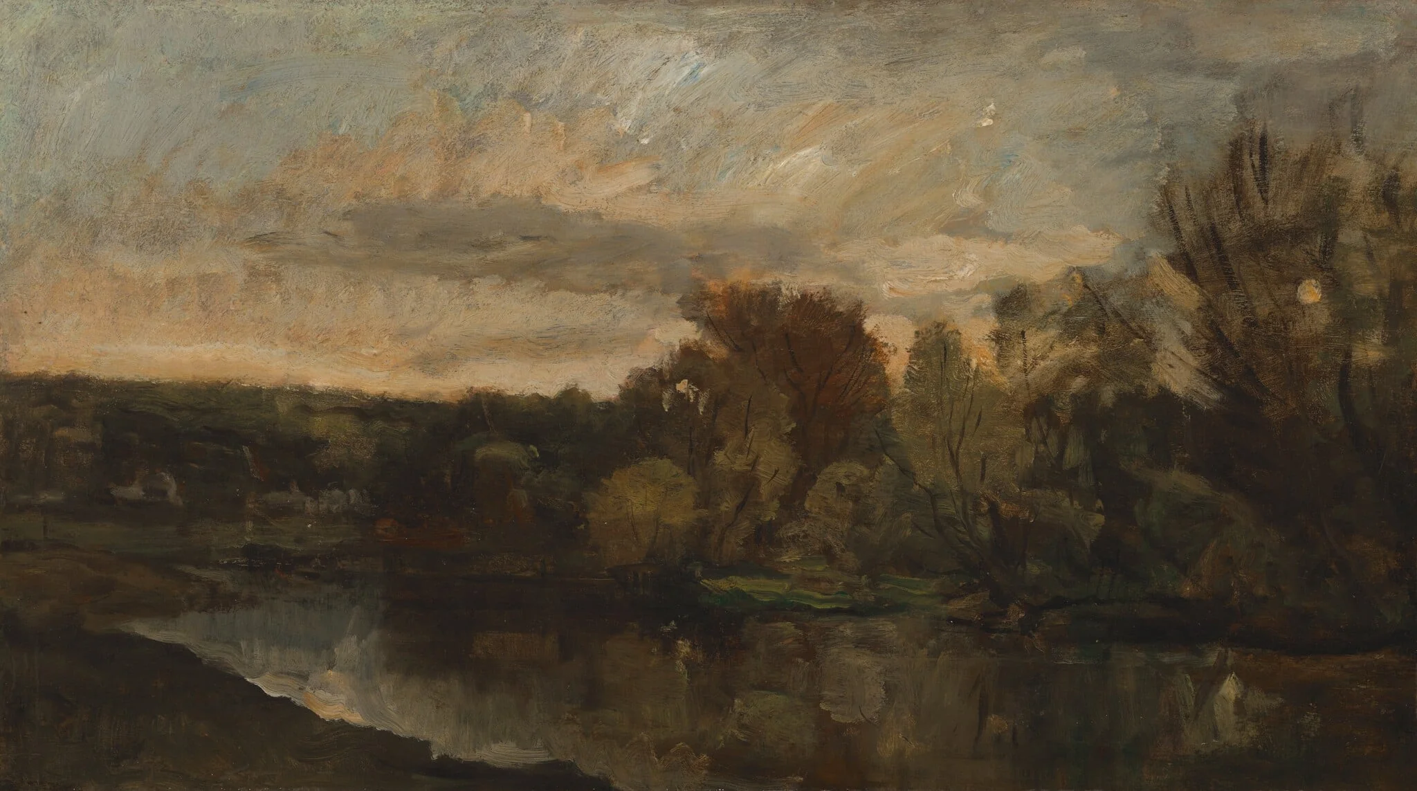 Le Bas Meudon (A Curve of the Seine near Paris), detail