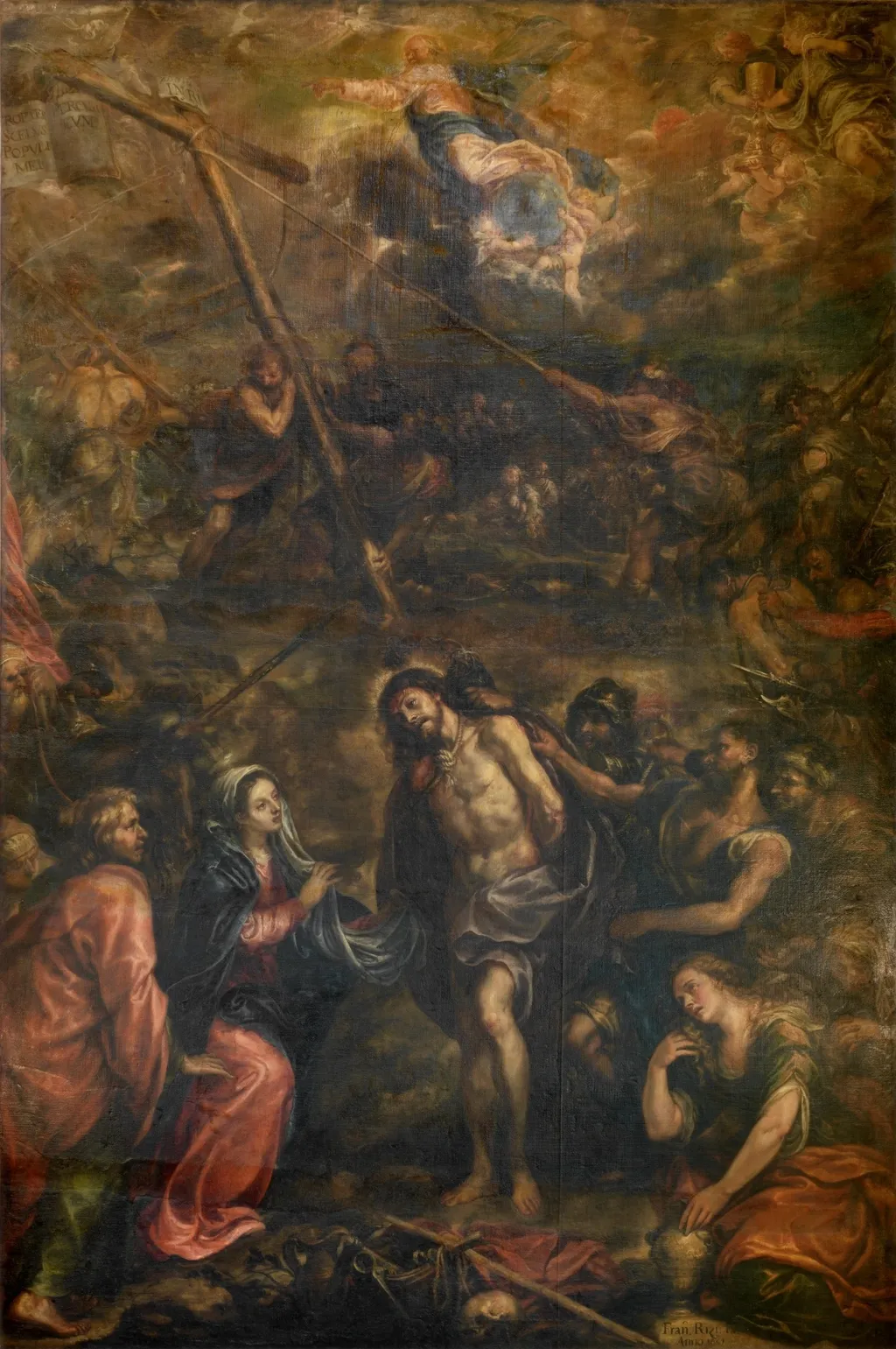 El expolio de Cristo, by Francisco Rizi, oil, 1651