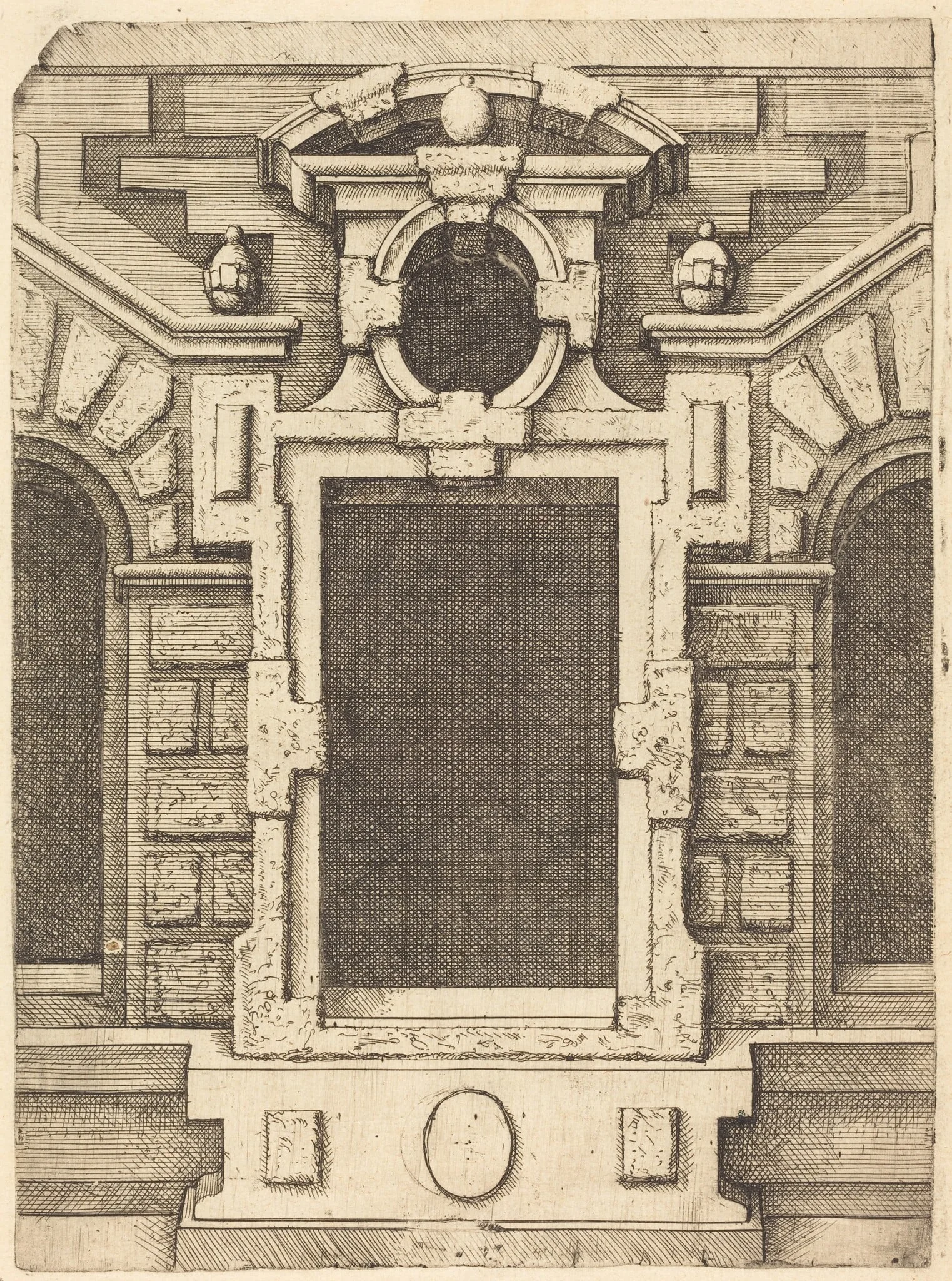 Pedimented Windows, detail