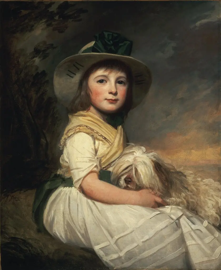 Portrait of Marianne Holbech, by George Romney, oil, 1792