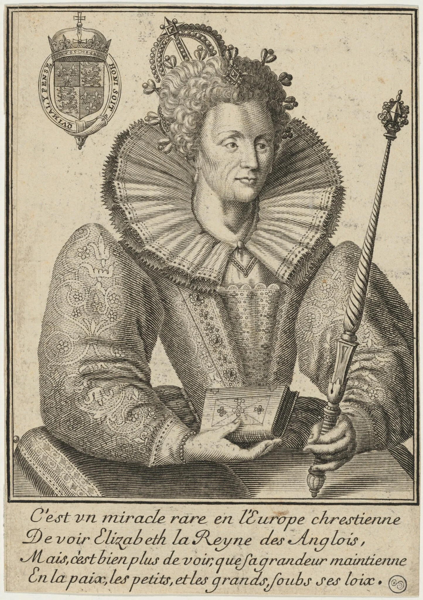 Queen Elizabeth, detail