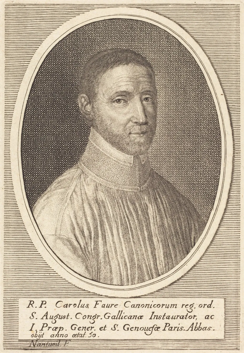 Charles Faure, by Robert Nanteuil, ink, 1648