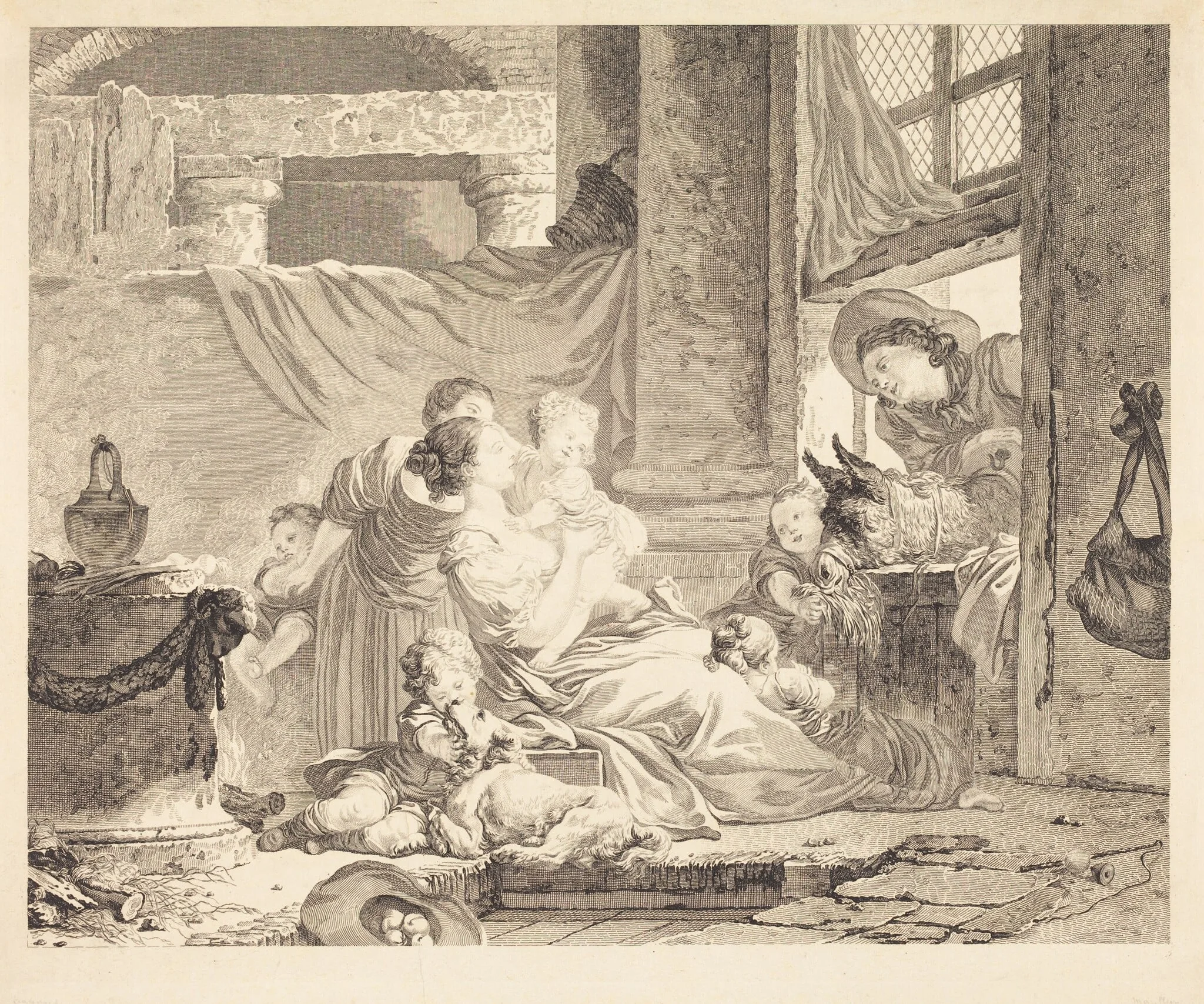 La famille du fermier, detail