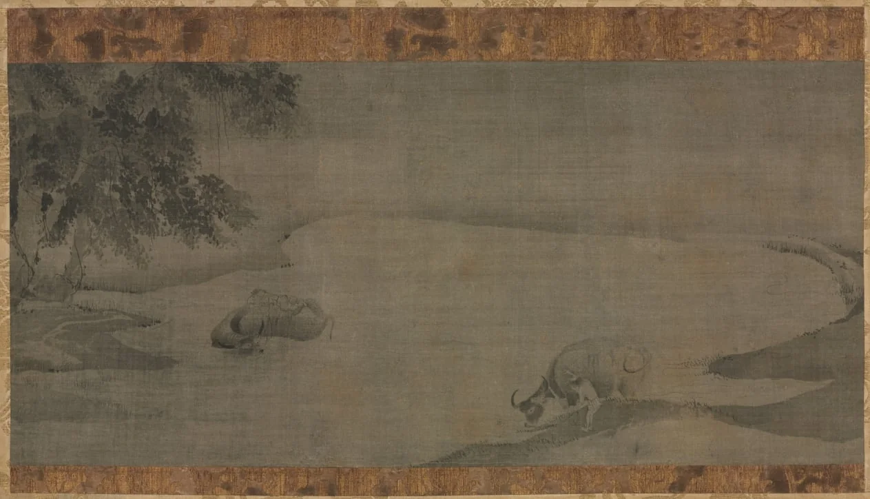 Water Buffalo and Herdboys, detail