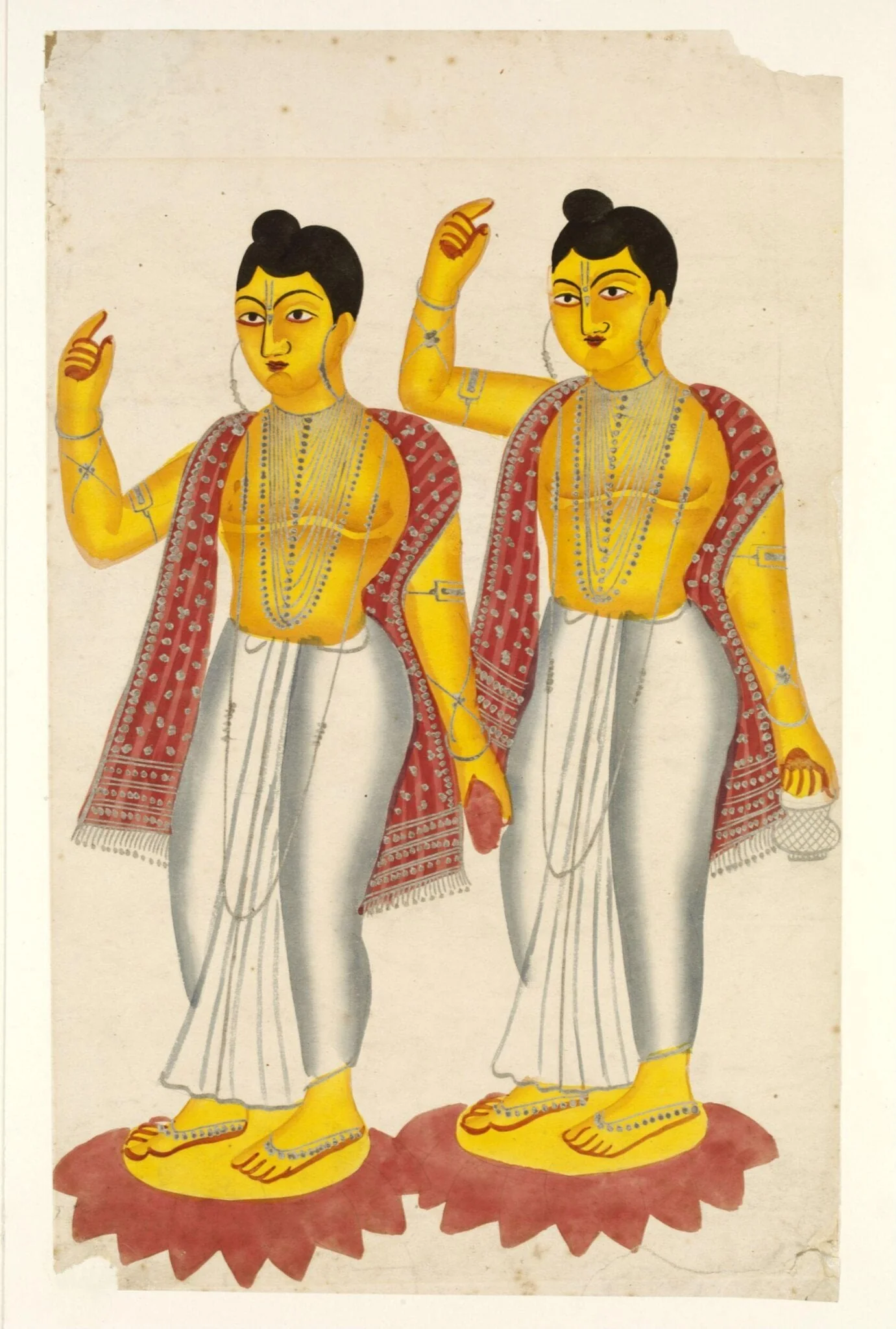 Gaur and Nitai, detail