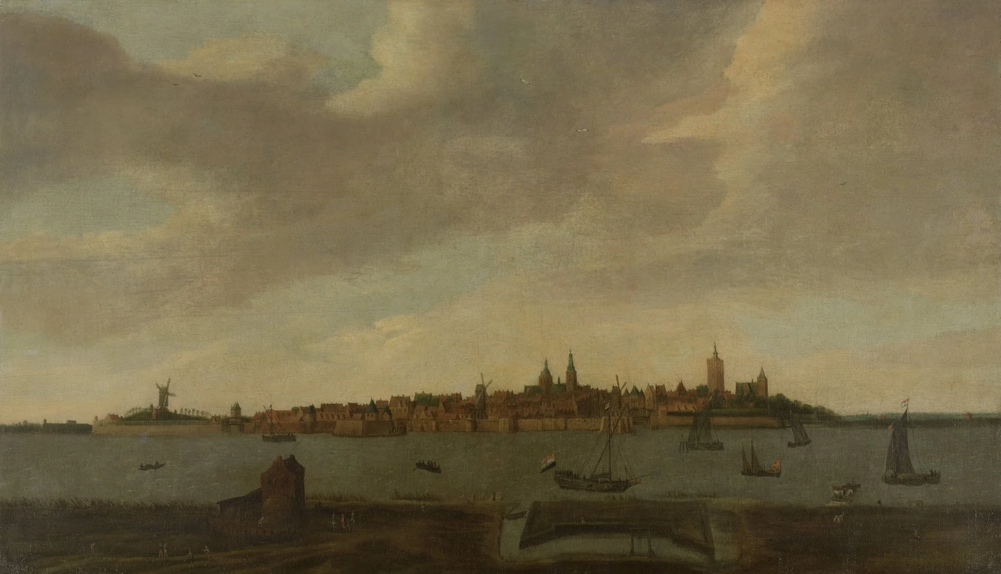 View of Heusden, detail