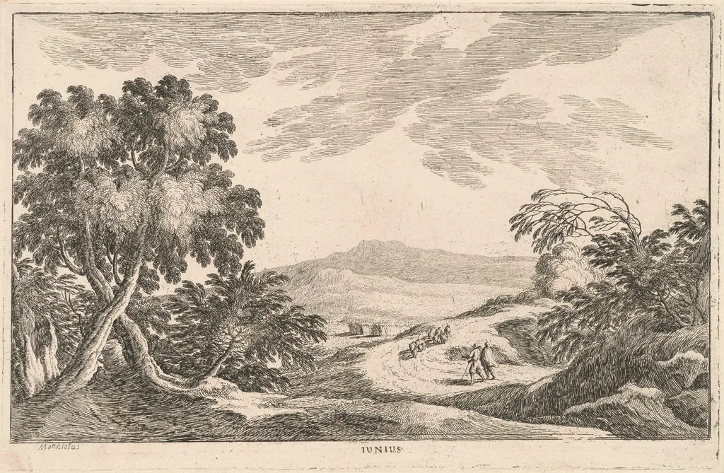 Iunius (June), by Ludovico Mattioli, ink, 1601