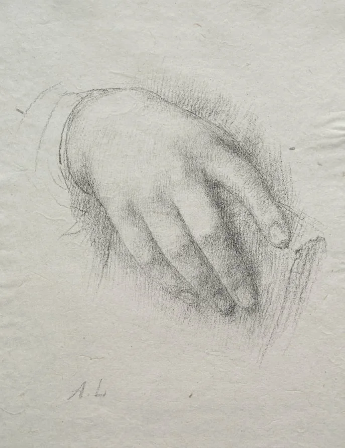 The Hand of Nora E. Legros, detail