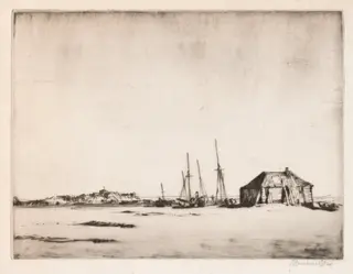 Rye, from Camber, by Muirhead Bone, 1907