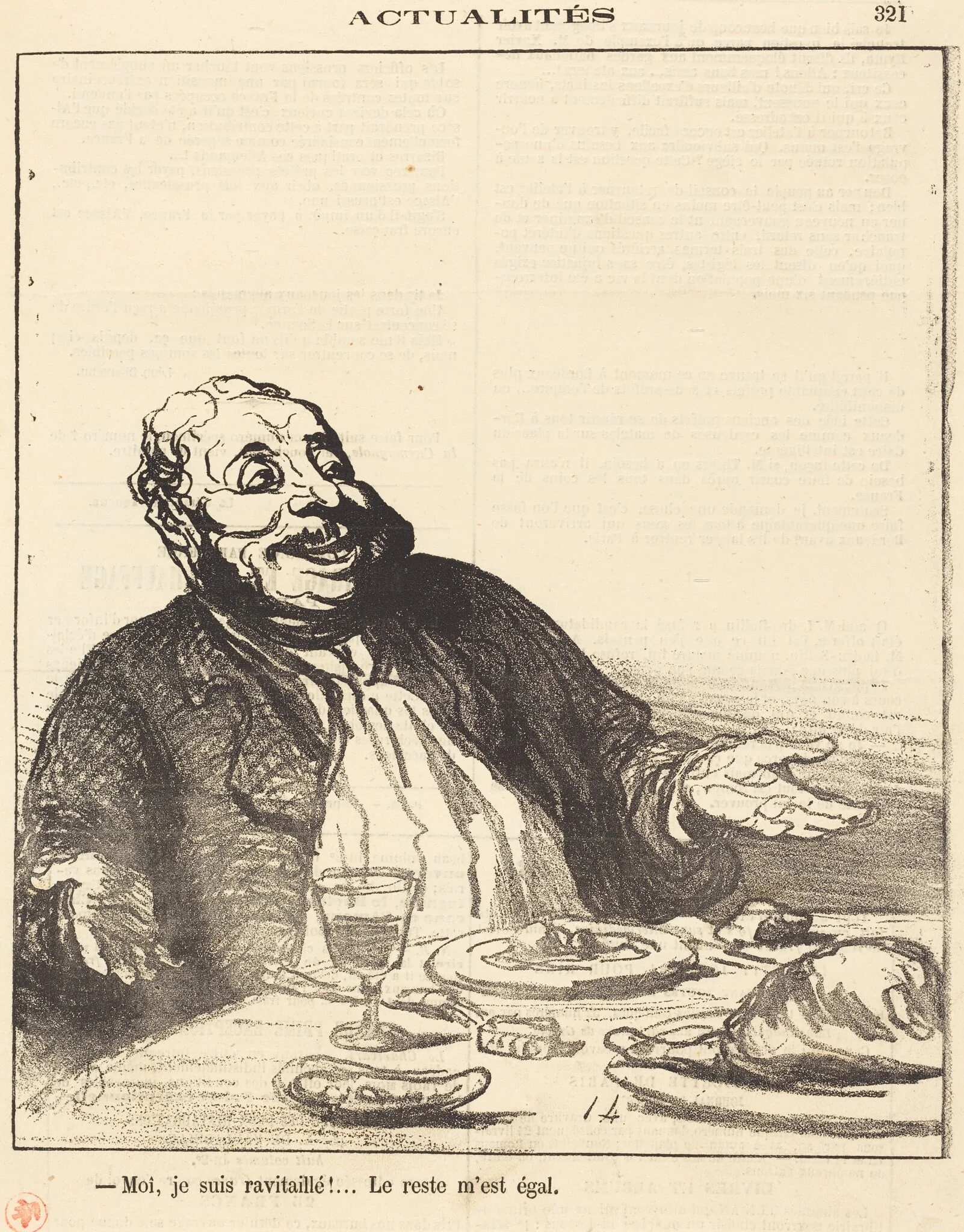 Moi je suis ravitaillé!..., detail