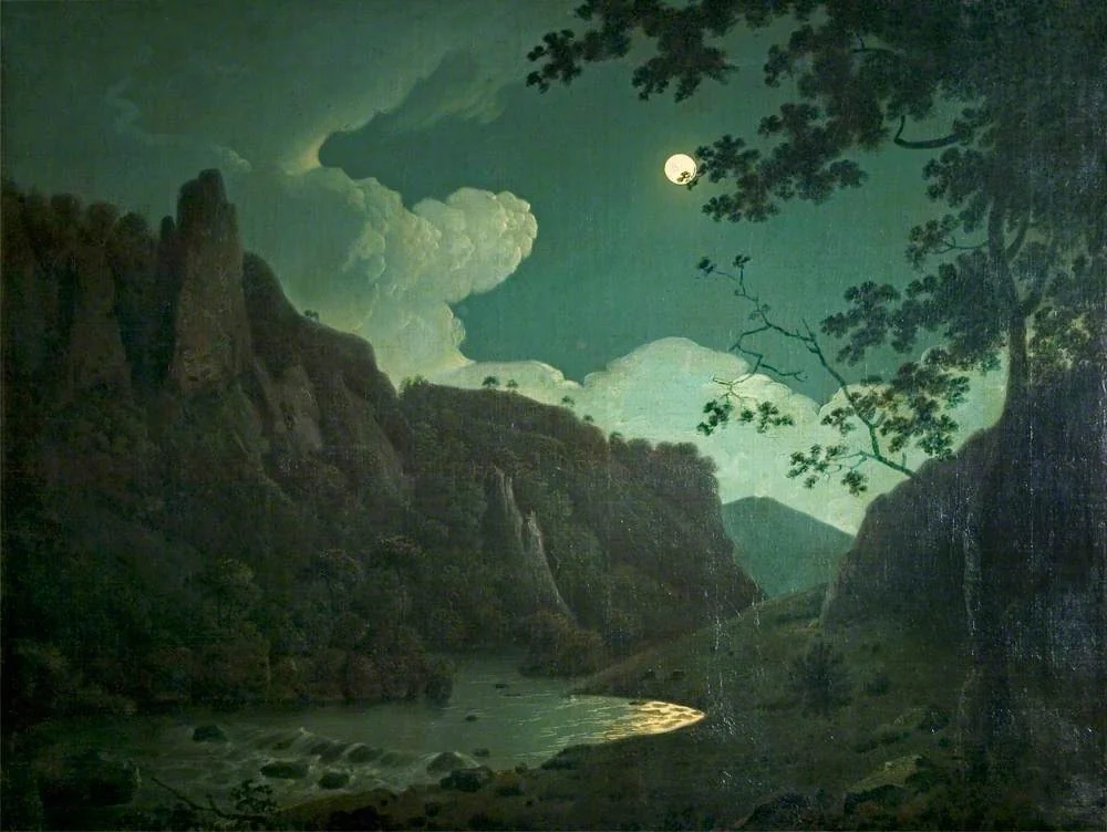 Dovedale, by Moonlight, detail