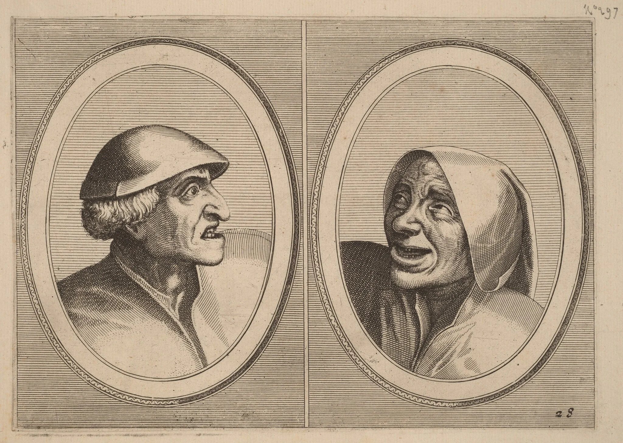 "Dief-achtighe Tijs" and "Nies Spoel-de-Nap", detail