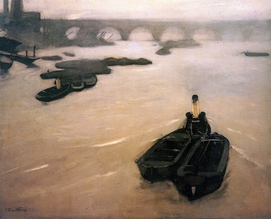 The Thames Near London Sun, detail