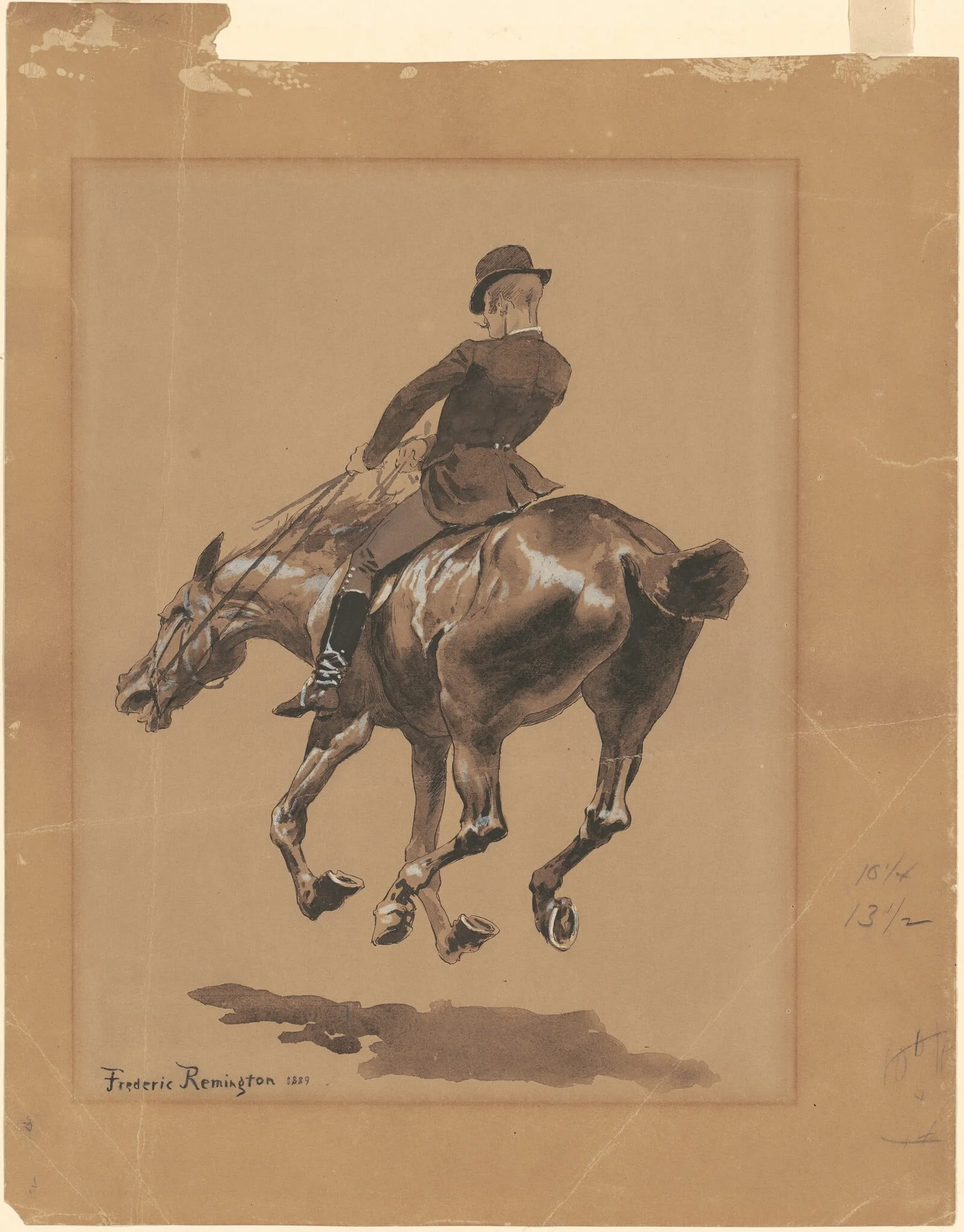 On the Bridle Path, Central Park, New York, detail