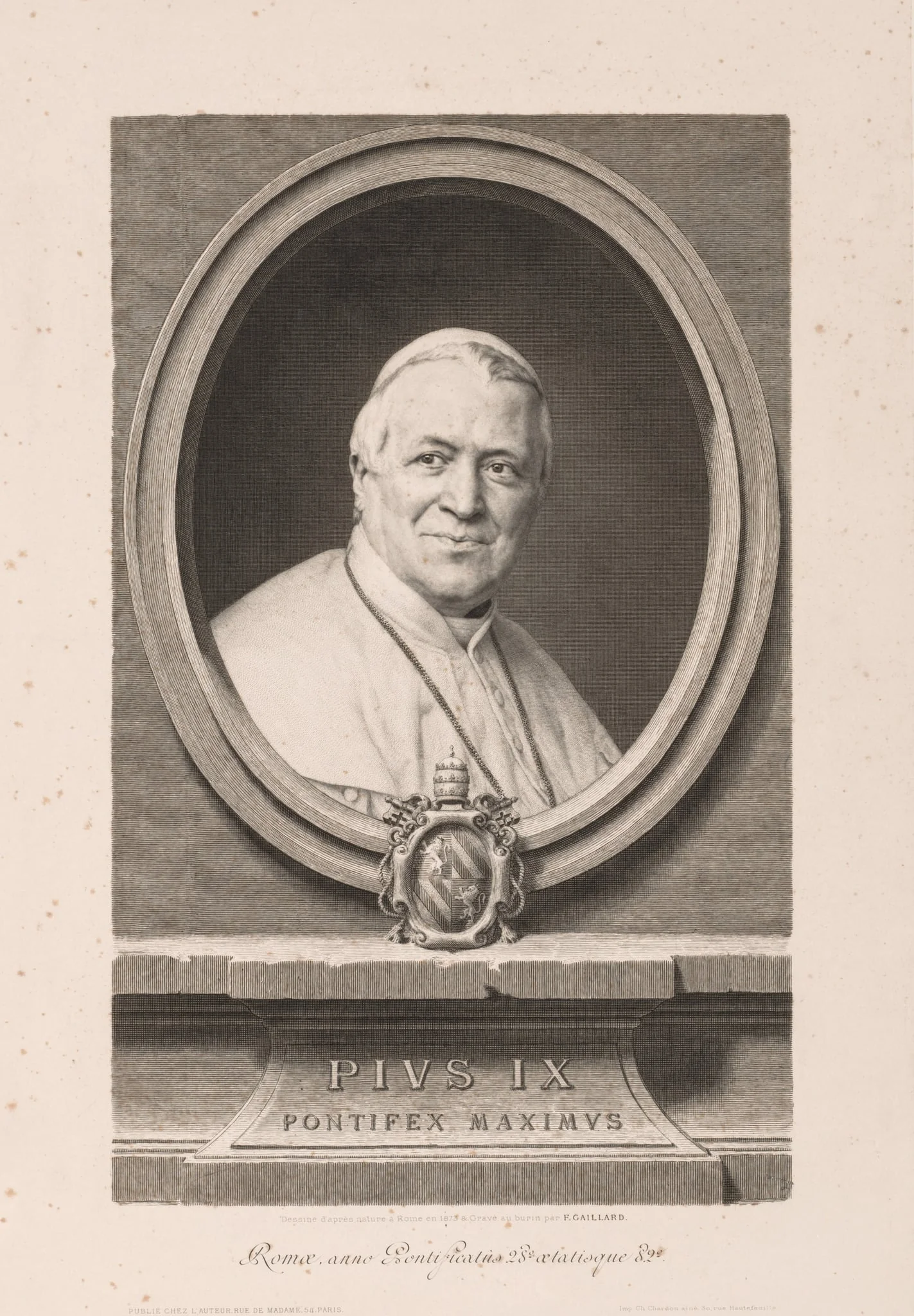 Pius IX, detail