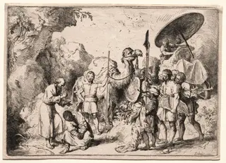 Deacon Philip Baptising the Eunich, by Christian Wilhelm Ernst Dietrich, 1753