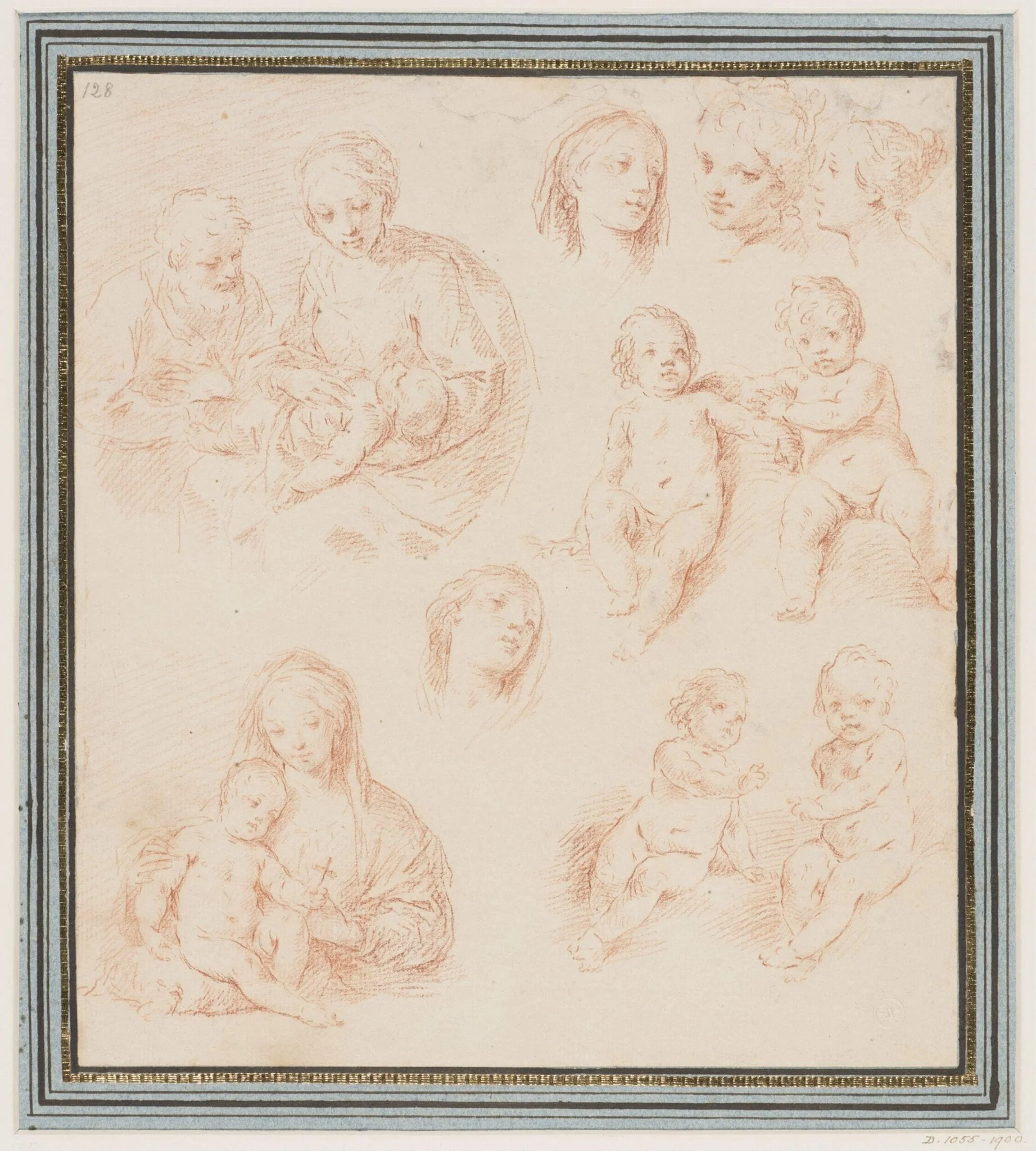The Virgin and Child, St. Joseph and the young St. John the Baptist, detail