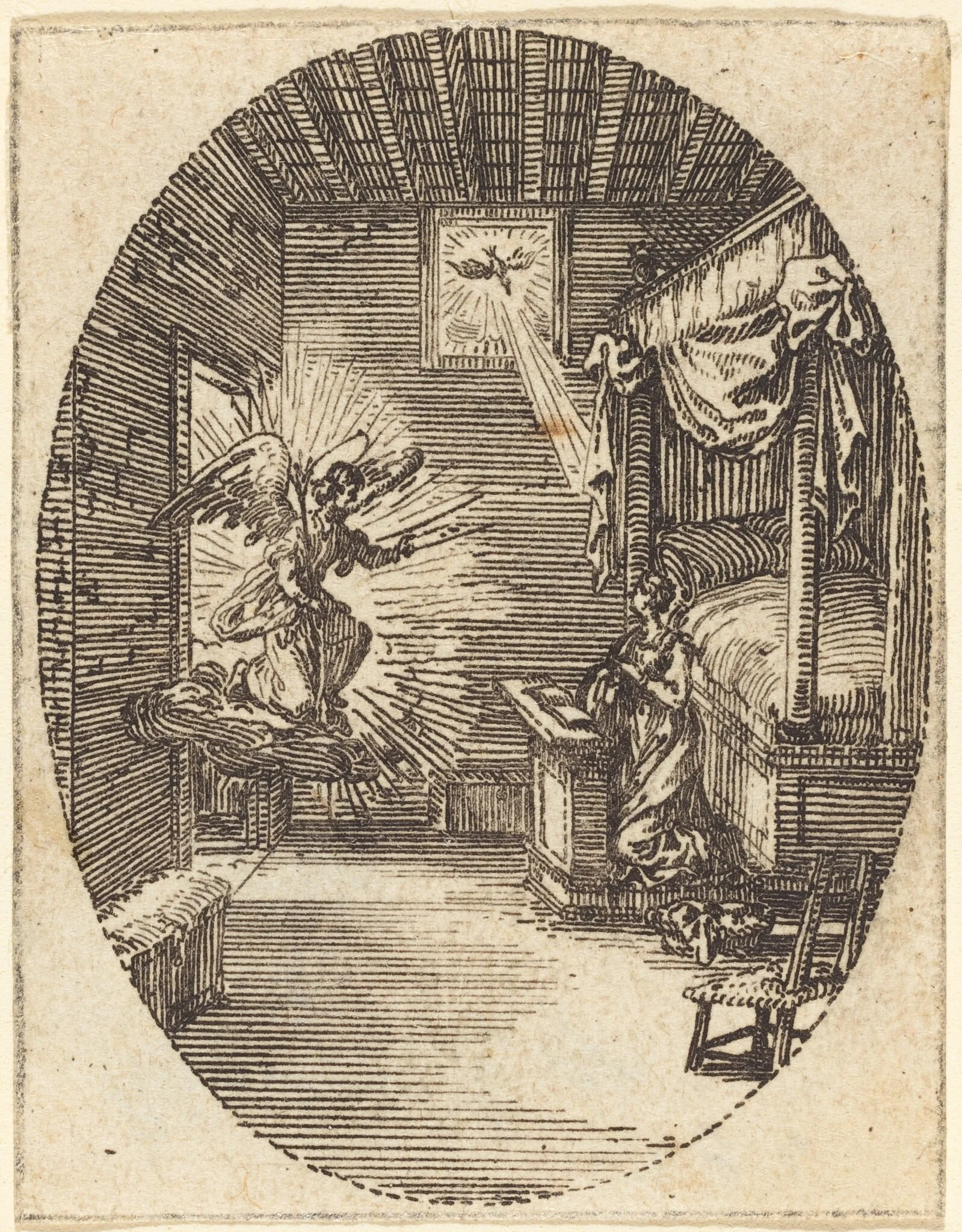 The Annunciation, detail