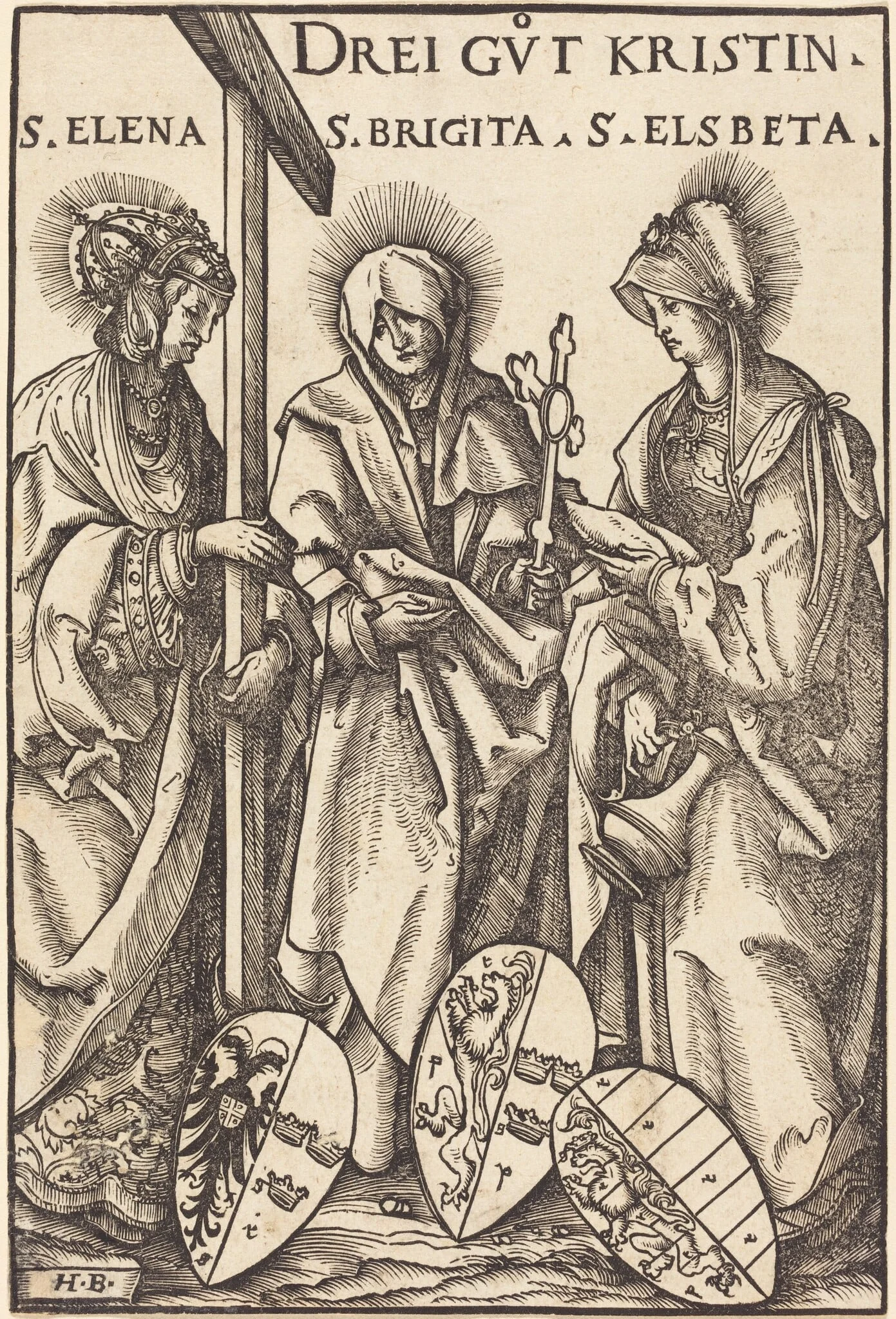 Saint Helena, Saint Brigitta and Saint Elizabeth, detail